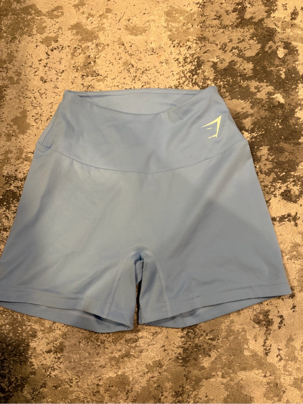 Gymshark Light Blue High-Rise Bike Shorts